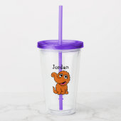S is voor Snuffleupagus | Jouw namen toevoegen Acryl Drinkbeker (Voorkant)