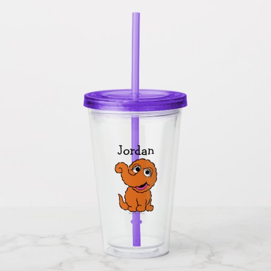 S is voor Snuffleupagus | Jouw namen toevoegen Acryl Drinkbeker (Voorkant)