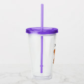 S is voor Snuffleupagus | Jouw namen toevoegen Acryl Drinkbeker (Rechts)