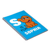 S is voor Snuffleupagus | Jouw namen toevoegen Notitieboek (Rechterzijde)