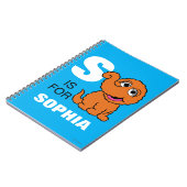 S is voor Snuffleupagus | Jouw namen toevoegen Notitieboek (Linkerzijde)