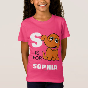 S is voor Snuffleupagus Jouw namen toevoegen T-shirt