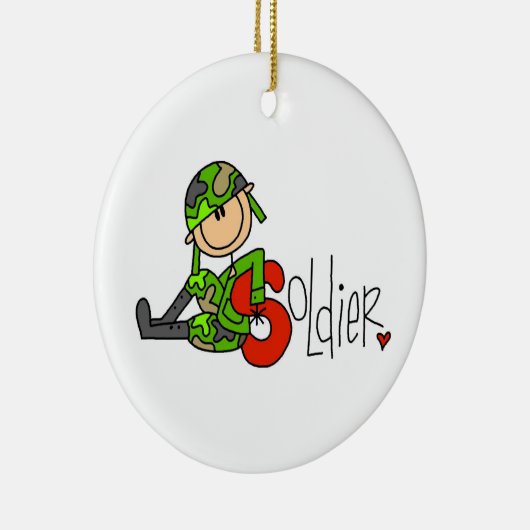 S is voor Soldier Keramisch Ornament (Rechts)