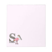 S is voor Spoonbill Notitieblok (Voorkant)