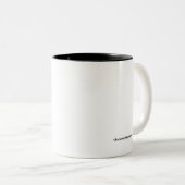 S is voor wervelkolom (mok) tweekleurige koffiemok (Voorkant rechts)