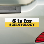 S IS VOOR WETENSCHAPPELIJKE TOLOGIE BUMPERSTICKER (Op auto)