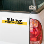 S IS VOOR WETENSCHAPPELIJKE TOLOGIE BUMPERSTICKER (Op Truck)