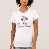 S is voor winkelen t-shirt (Voorkant)