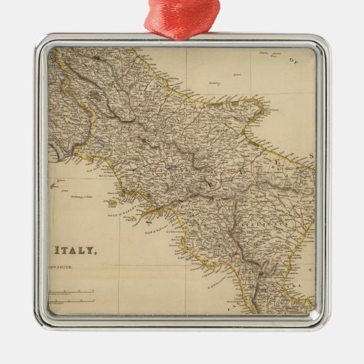 S Italië Metalen Ornament (Voorkant)