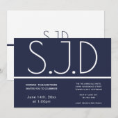 S.J.D. gradatie Partij Uitnodiging (Voorkant / Achterkant)