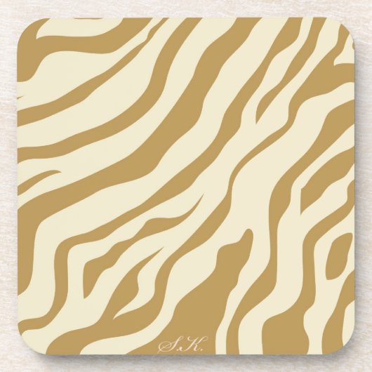 S.K.: Zebra Fever Cork Onderzetter (Voorkant)