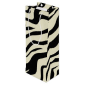 S.K. Zebra Fever Gift Bag Wijn Cadeautas (Achterkant Gekanteld)
