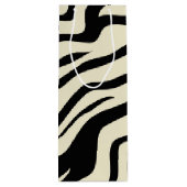 S.K. Zebra Fever Gift Bag Wijn Cadeautas (Achterkant)