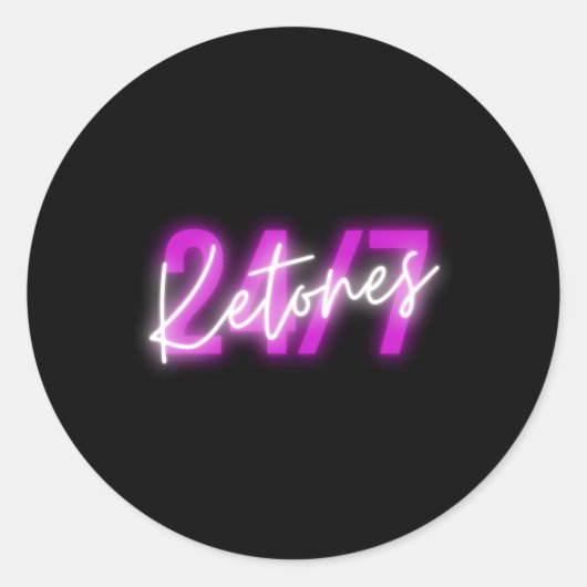 S Keto Dieet Drink Ketonen Dagelijks Gewichtsverli Ronde Sticker (Voorkant)