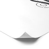 S Letter Monogram Groene Nursery Naam Muurprint Poster (Hoek)