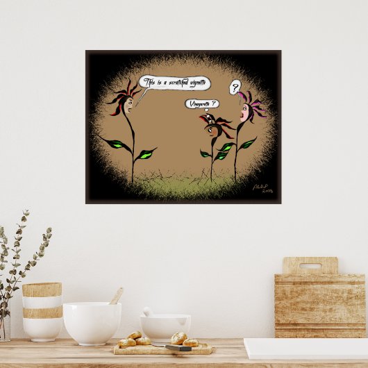 (S)licht dyslexisch Poster (Keuken)