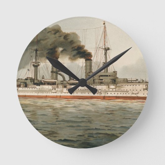 S.M. Grosse Kreuzer 'Furst Bismarck' (H.M. Geweldi Ronde Klok (Voorkant)