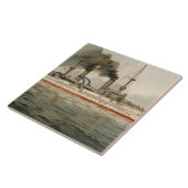 S.M. Grosse Kreuzer 'Furst Bismarck' (H.M. Geweldi Tegeltje (Zijkant)