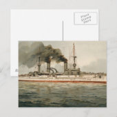S.M. Grosse Kreuzer 'Furst Bismarck' (H.M. Great C Briefkaart (Voorkant / Achterkant)