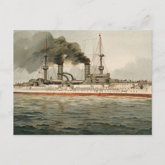 S.M. Grosse Kreuzer 'Furst Bismarck' (H.M. Great C Briefkaart (Voorkant)