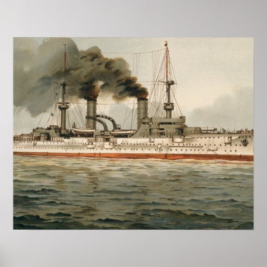 S.M. Grosse Kreuzer 'Furst Bismarck' (H.M. Great C Poster (Voorkant)