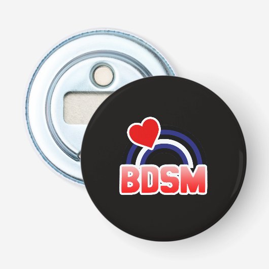 S / M Pride Button Flesopener (Voorkant)