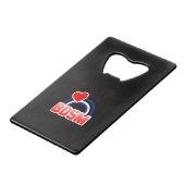 S / M Pride Creditkaart Flessenopener (Voorkant Gekanteld)