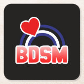 S / M Pride Kartonnen Onderzetters (Voorkant)