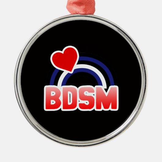 S / M Pride Metalen Ornament (Voorkant)