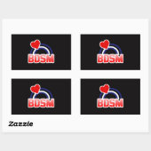 S / M Pride Rechthoekige Sticker (Vel)