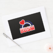 S / M Pride Rechthoekige Sticker (Envelop)