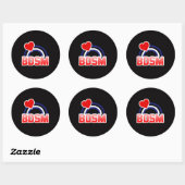 S / M Pride Ronde Sticker (Vel)