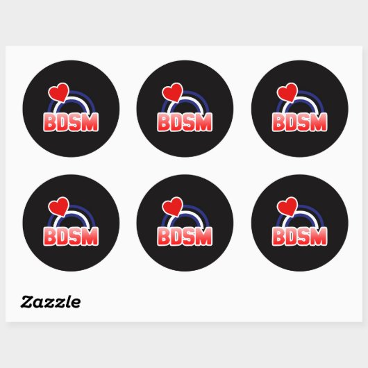 S / M Pride Ronde Sticker (Vel)