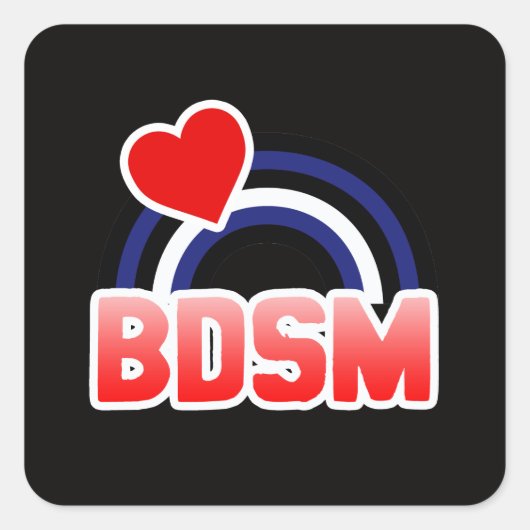 S / M Pride Vierkante Sticker (Voorkant)