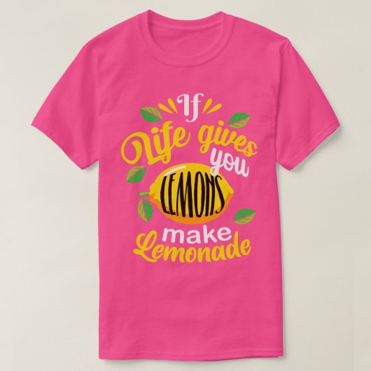 s Maak limonade grappige citroenvibes T-shirt (Design voorkant)