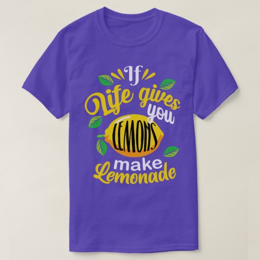 s Maak limonade grappige citroenvibes T-shirt (Design voorkant)