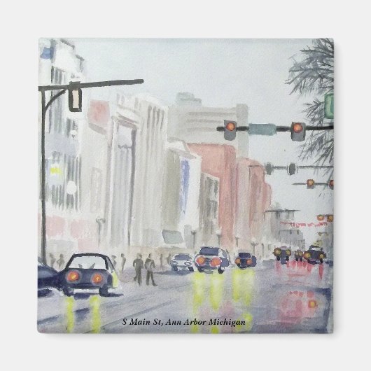 S Main St, Ann Arbor, Michigan Magneet (Voorkant)
