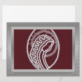 S. Maria Elegante zilveren rand frame aangepaste f