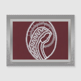 S. Mary Elegant Silver Border lijst, aangepaste fo