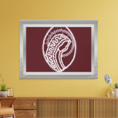 S. Mary Elegant Silver Border lijst, aangepaste fo Canvas Afdruk (Insitu (Woonkamer))