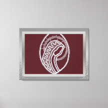 S. Mary Elegant Silver Border lijst, aangepaste fo