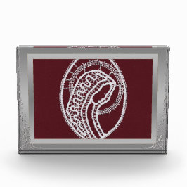 S. Mary Elegant Silver Border lijst, aangepaste fo Fotoblokken