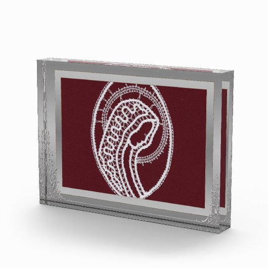 S. Mary Elegant Silver Border lijst, aangepaste fo Fotoblokken (Rechts)