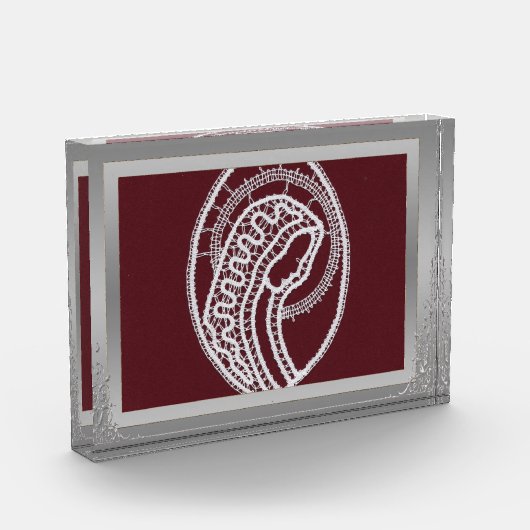 S. Mary Elegant Silver Border lijst, aangepaste fo Fotoblokken (Links)