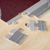 S. Mary Elegant Silver Border lijst, aangepaste fo Legpuzzel (Zijkant)