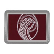 S. Mary Elegant Silver Border lijst, aangepaste fo