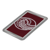 S. Mary Elegant Silver Border lijst, aangepaste fo Magneet (Linkerzijde)