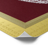 S. Mary Exclusive Gold border lijst douanefoto Poster (Hoek)