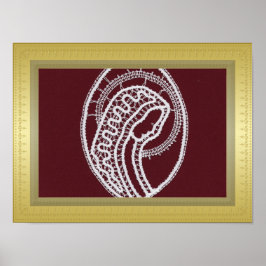 S. Mary Exclusive Gold border lijst douanefoto Poster