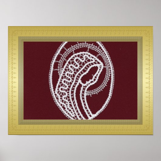 S. Mary Exclusive Gold border lijst douanefoto Poster (Voorkant)